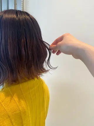 ミディアム ベージュカラー/ いぢちるみのヘアスタイル