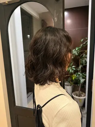 ミディアム パーマ パーマ無料モデル様 募集中💖ゆりのヘアスタイル