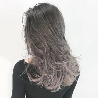 セミロング カラー パーマ ヘアアレンジ ITbyALBUM 中野店のヘアスタイル