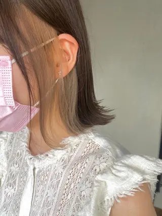 ショート カラー 透明感カラー✂︎ /縮毛矯正/YUKAのヘアスタイル