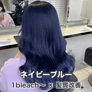 ロング カラー ラベンダー💜 グレージュ🩶のヘアスタイル