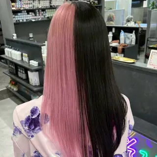 カラー Yoshiいろあそび 八王子/ハイトーンのヘアスタイル