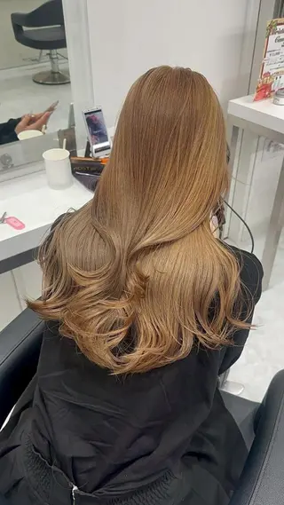 カラー 赤み消し🏹上品甘め トレンドカラー/横浜のヘアスタイル