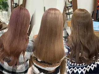 ロング ブリーチなしベー ジュ/tuburaのヘアスタイル