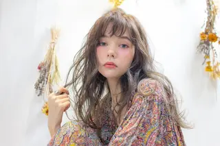 ミディアム Ash 店長 山下達也のヘアスタイル