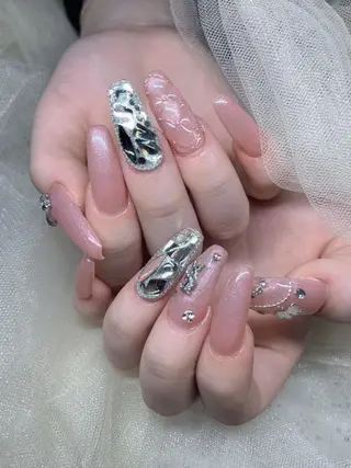 ネイル 🎀kira 長さだし💗モチ最高のネイルデザイン