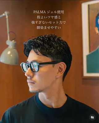 パーマ メンズ メンズショート タチカワユウキのヘアスタイル