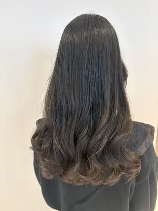 ロング コテ巻き風パーマ カンノケンタのヘアスタイル