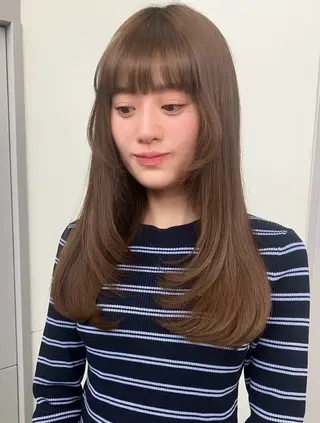 カラー 🪺透明感カラー/ 暖色/カエデ🪺のヘアスタイル