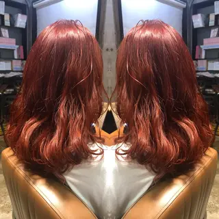 ミディアム カラー パーマ ヘアアレンジ メンズ キッズ ネイル マツエク・マツパ サロンドミルク 渋谷高比良のヘアスタイル