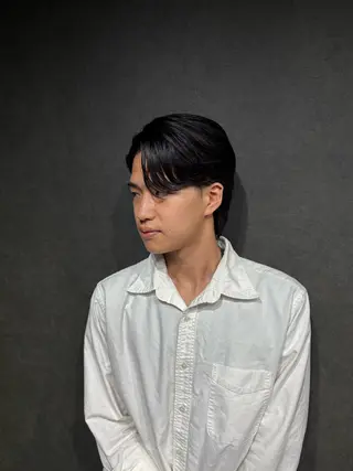 ミディアム パーマ メンズ Les Mainsのヘアスタイル