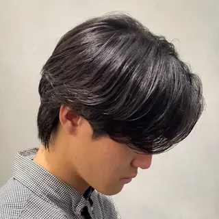 ミディアム パーマ ヘアアレンジ メンズ fifth 石川 凪のヘアスタイル