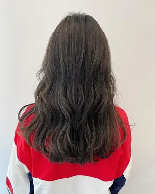 セミロング カラー 春日部 西口徒歩5分 寒色カラー 日和佐のヘアスタイル