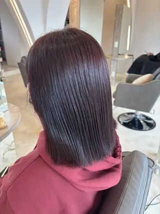 ミディアム ハラダ ヒナミのヘアスタイル