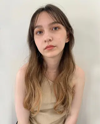 ロング カラー まろやか透明感カラー ♡MANAのヘアスタイル