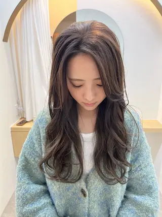 ロング カラー 柔らかい艶暖色 レイヤー🫧姫汝のヘアスタイル