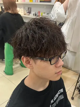 ショート パーマ メンズ 垢抜けメンズ特化✨ マキシ✨のヘアスタイル
