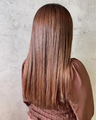 ロング カラー 唐澤 千尋のヘアスタイル
