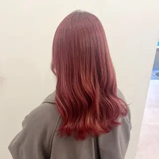 ロング カラー ブリーチ/推しカラー moe🐰🌷のヘアスタイル