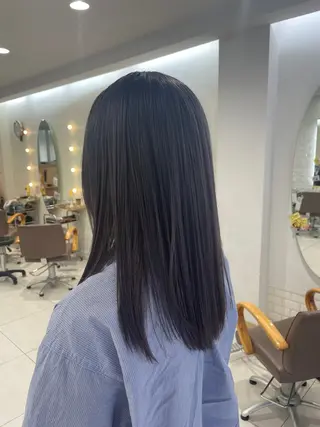 セミロング カラー ❤︎韓国レイヤー❤︎ アカリのヘアスタイル