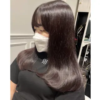 セミロング カラー miyu /トレンド カラー×艶髪のヘアスタイル