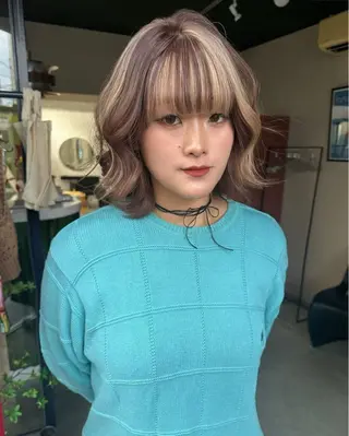 ミディアム カラー 梅田デザインカラー 🌈🏆ヒノキのヘアスタイル
