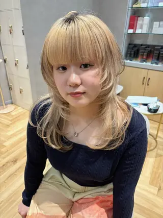 セミロング 田中 瑞希のヘアスタイル