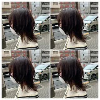 セミロング 髪質改善/艶カラー ⚡️コメス/錦糸町のヘアスタイル