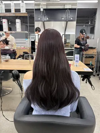 ロング miku/ラベンダー 透明感カラー🪻❤︎のヘアスタイル