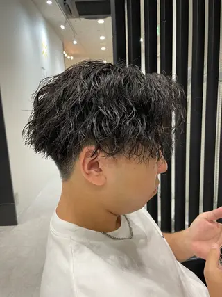 ショート パーマ メンズ 垢抜けパーマ特化🌟 颯太のヘアスタイル