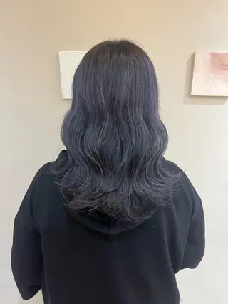セミロング カラー ramphy 柴原 夢奈のヘアスタイル