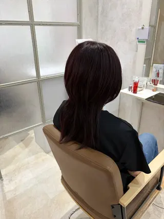 ミディアム 💙まこと💙艶 カラー(Rico)のヘアスタイル