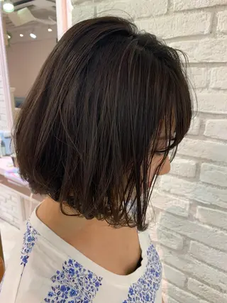 ミディアム カラー パーマ メンズ ネイル マツエク・マツパ レイヤー＆カラー 人気美容師倉崎涼のヘアスタイル