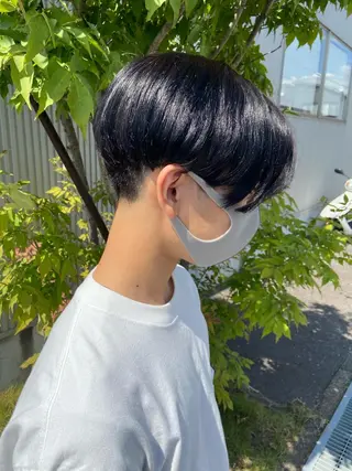 ショート SHOTA メンズ曲がる縮毛矯正のヘアスタイル