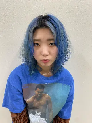 ミディアム カラー パーマ 大塚斗真(カ ットモデル募集🙌)のヘアスタイル