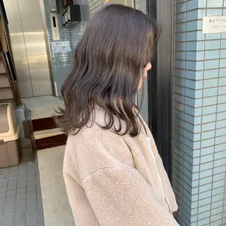 セミロング カラー 👑満足度1000% 重村　春奈👑のヘアスタイル
