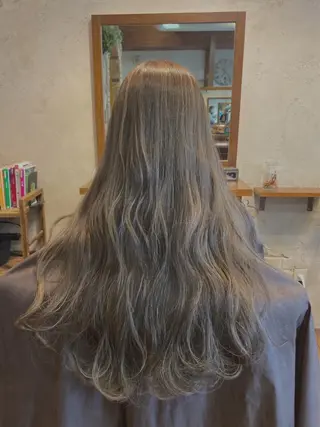 ロング カラー マンツーマン 美容師💚コウブチのヘアスタイル