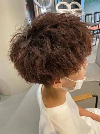 パーマ メンズ 梅田茶屋町メンズ 専門美容師 山元一平のヘアスタイル