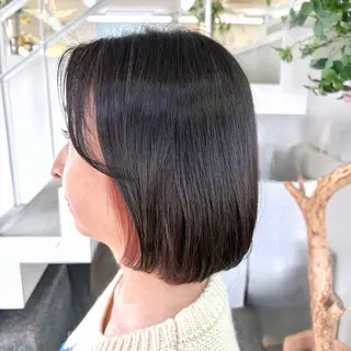 ミディアム カラー 山田 里美のヘアスタイル