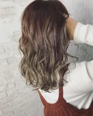 セミロング カラー 🌈白髪ぼかし特化 🌈naokoのヘアスタイル