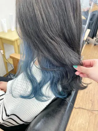 セミロング 青木 優歩のヘアスタイル