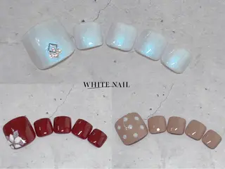 ネイル WHITE NAIL ホワイトネイルのネイルデザイン