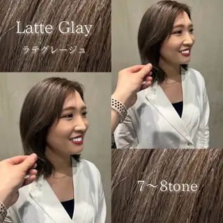 ミディアム グレージュ🩶 /赤み消し❤️/ヤマのヘアスタイル