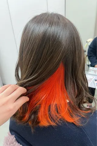 ミディアム カラー 暖色カラー／ ヘアセット🌛櫻井舞のヘアスタイル
