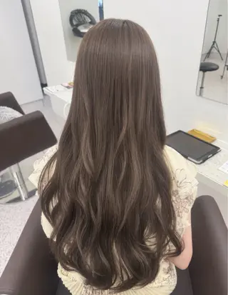 ロング カラー パーマ ヘアアレンジ メンズ 透明感カラー/ 新潟万代/池野里衣のヘアスタイル