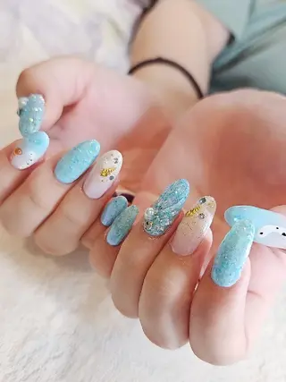 ネイル 手描きアート&推し活 🌟Wisteriaのネイルデザイン