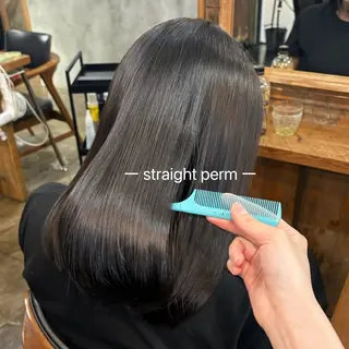 セミロング パーマ Hina/カラー特化 /艶カラーのヘアスタイル
