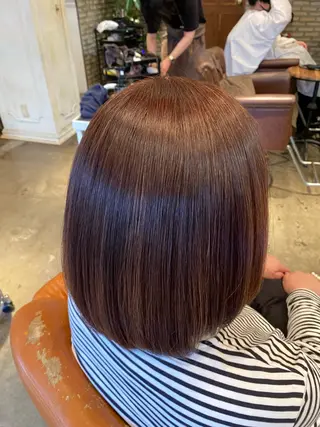 ショート パーマ 髪質改善&縮毛矯正 カット/soyaのヘアスタイル
