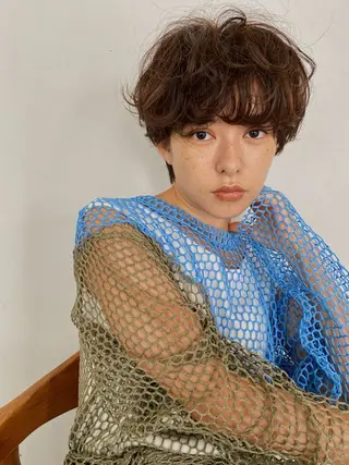 ショート メンズ清潔感のプロ 💈メンズパーマ藤田のヘアスタイル