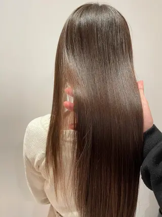 セミロング カラー パーマ ヘアアレンジ 髪質改善/韓国風 レイヤー/田村祐樹のヘアスタイル